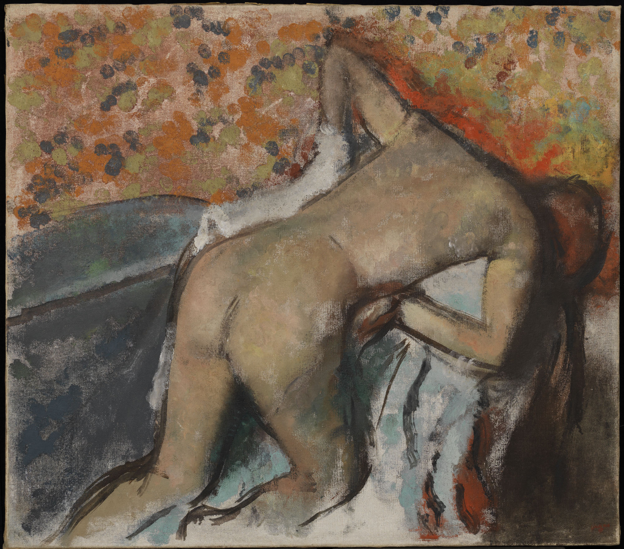 After the Bath, Woman Drying Herself