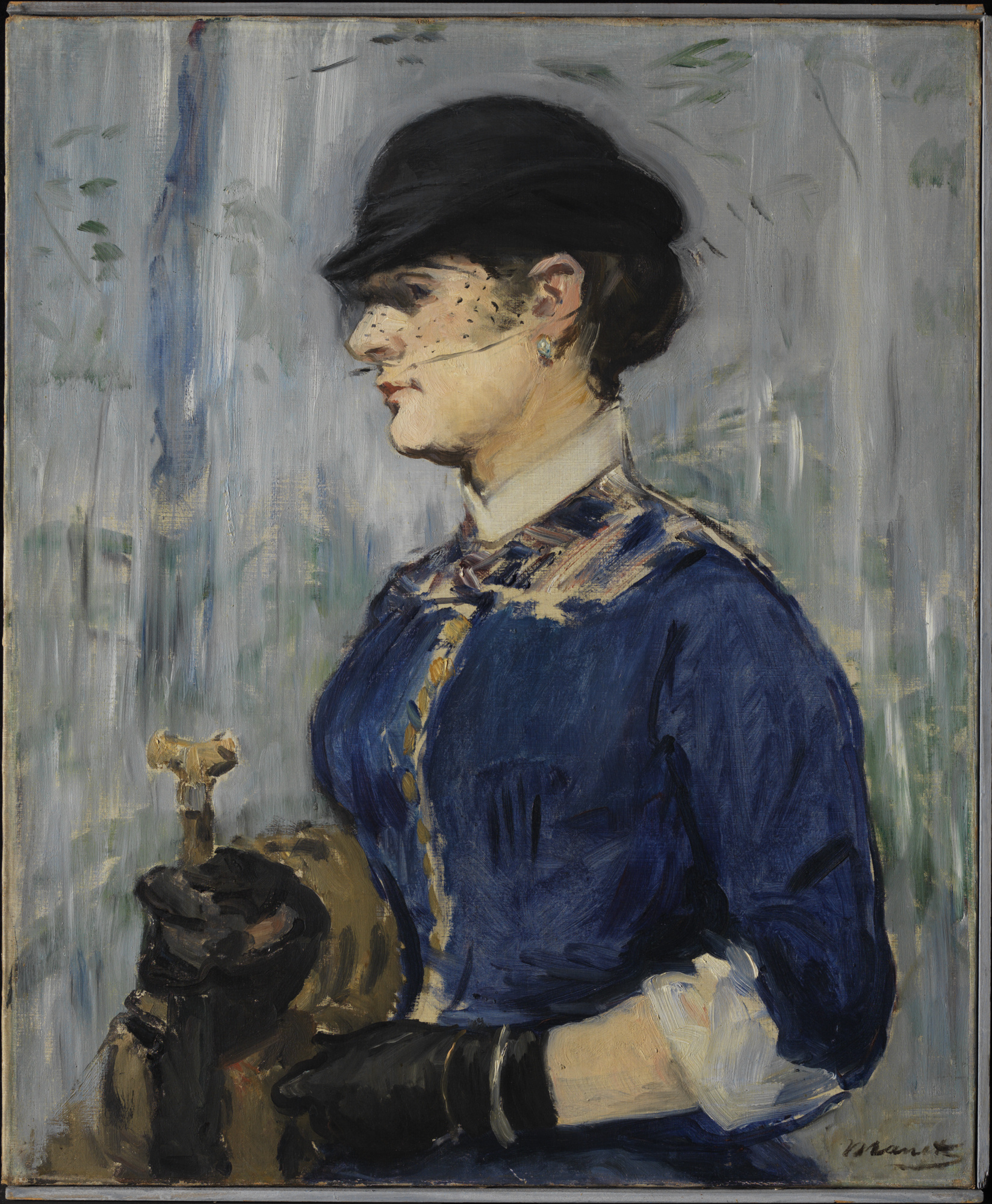 Young Woman in a Round Hat - Collection